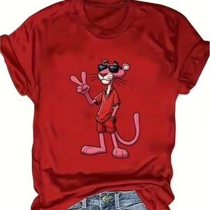 NEW Pink Panther Graphic T-Shirt